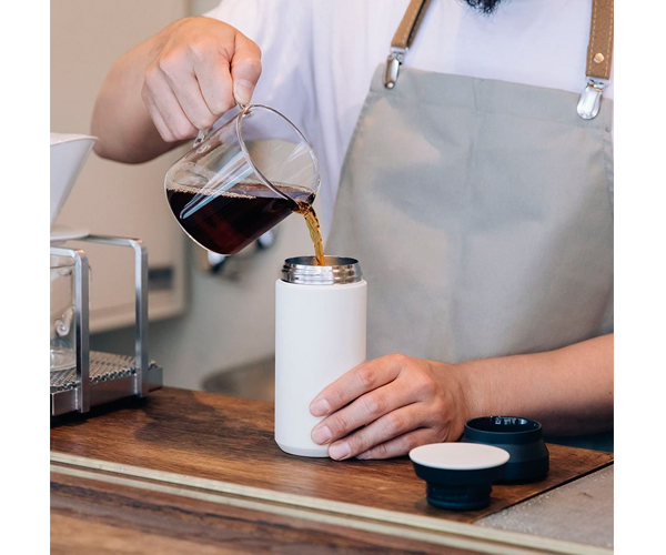 Термокружка Kinto Travel Tumbler белая 350 мл - фото-3