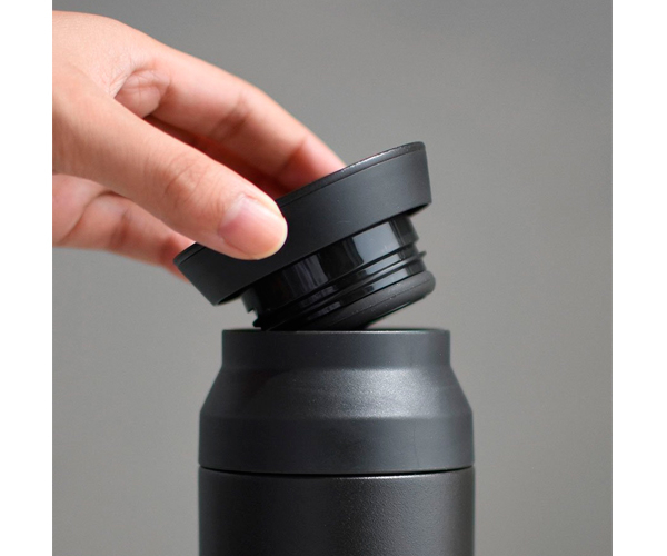 Термокружка Kinto Travel Tumbler черная 350 мл - фото-3