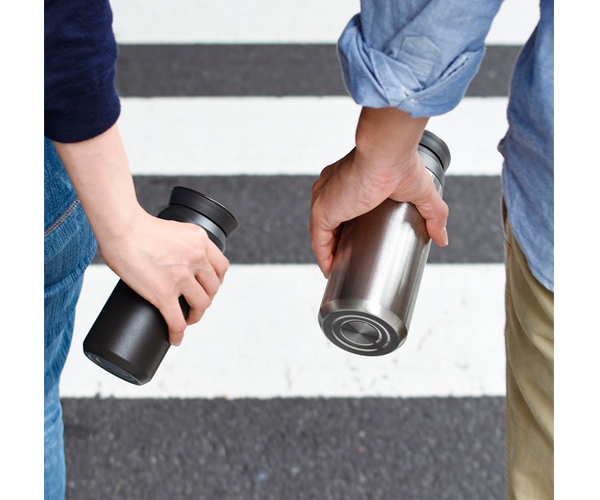 Термокружка Kinto Travel Tumbler черная 350 мл - фото-7