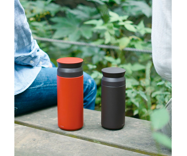 Термокружка Kinto Travel Tumbler черная 350 мл - фото-5
