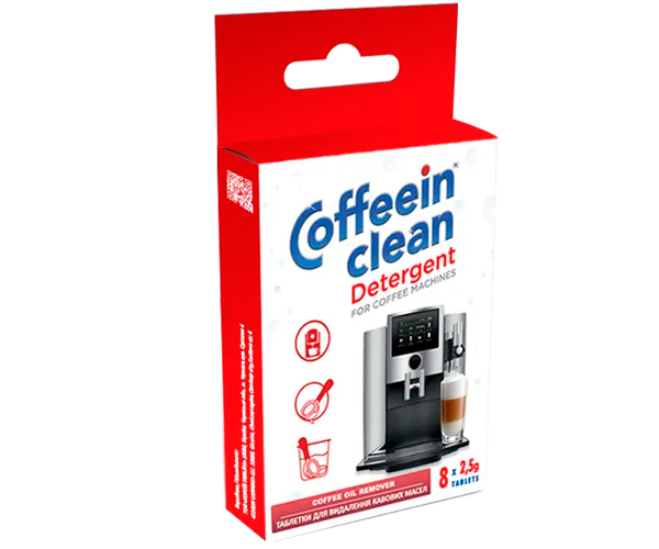 Таблетки для очищення від кавових олій Coffeein clean DETERGENT 8 шт х 2,5 г - фото-1