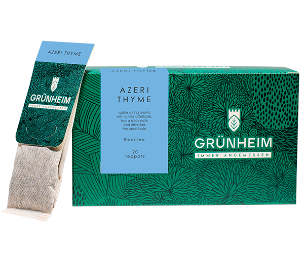 Чорний чай Grunheim Azeri Thyme у пакетиках 20 шт - фото-1