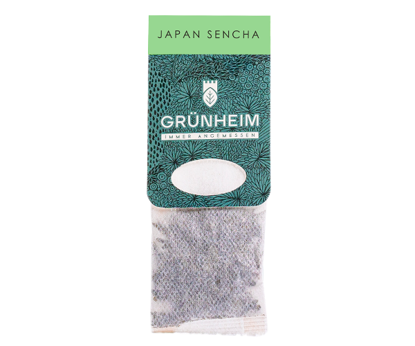 Зелений чай Grunheim Japan Sencha у пакетиках 20 шт - фото-2