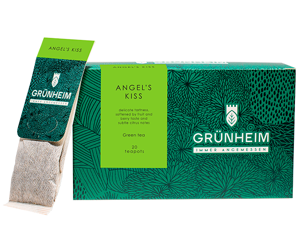 Зелений чай Grunheim Angels Kiss у пакетиках 20 шт - фото-1