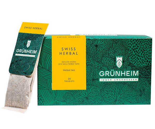Трав'яний чай Grunheim Swiss Herbal у пакетиках 20 шт - фото-1