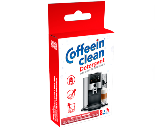Таблетки для очищення від кавових олій Coffeein clean DETERGENT 8 шт х 2 г - фото-1