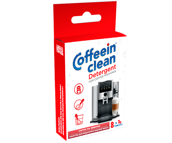 Таблетки для очистки от кофейных масел Coffeein clean DETERGENT 8 шт х 2 г - фото-1