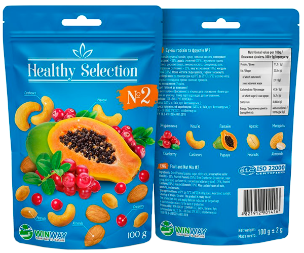 Микс орехов с фруктами №2 WINWAY Healthy Selection 100 г - фото-2