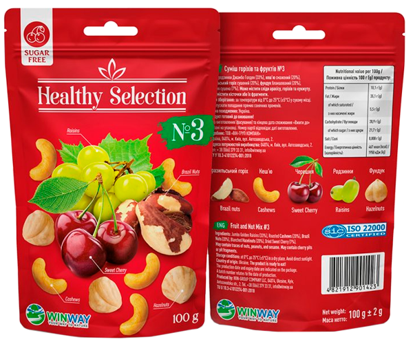 Микс орехов с фруктами №3 WINWAY Healthy Selection 100 г - фото-2