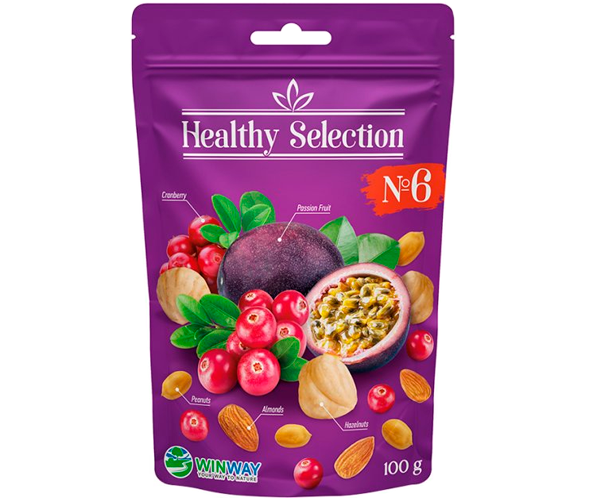 Мікс горіхів з фруктами №6 WINWAY Healthy Selection 100 г - фото-1