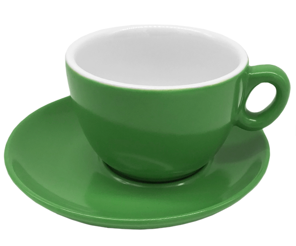 Чашка INKER Luna vintage green с блюдцем для американо 170 мл - фото-1