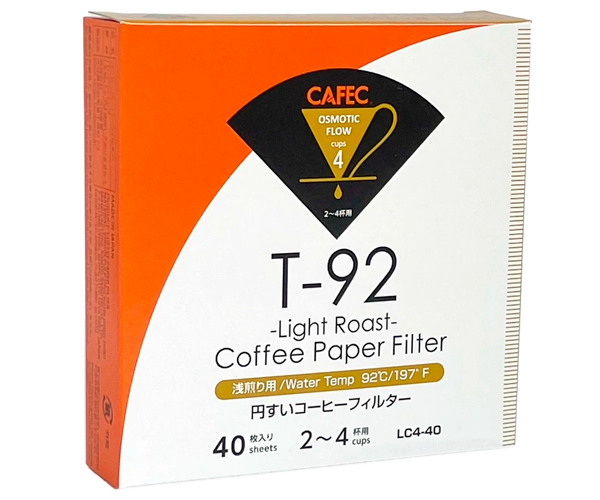 Паперові фільтри CAFEC Light Roast Cup4 білі 40 шт - фото-1