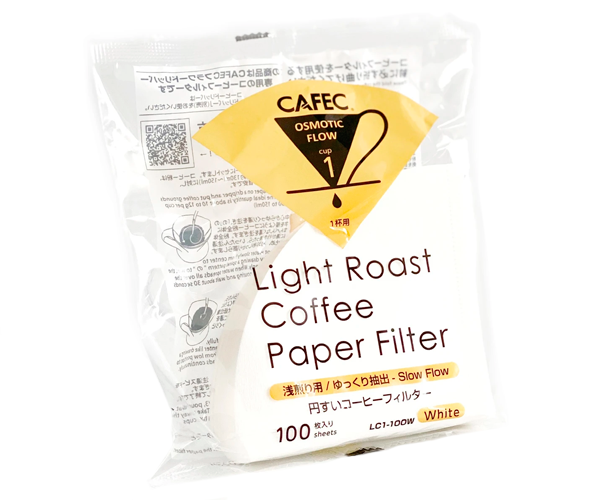 Паперові фільтри CAFEC Light Roast Cup1 білі 100 шт - фото-1
