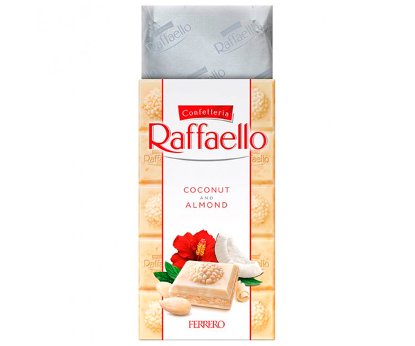 Білий шоколад Ferrero Raffaello з мигдалем та кокосовою стружкою 90 г - фото-2
