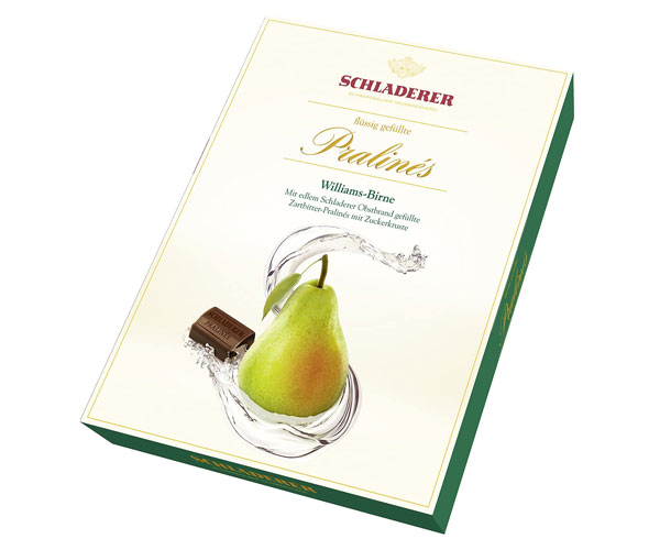 Шоколадные конфеты Schladerer Pralines Williams Birne 310 г - фото-1