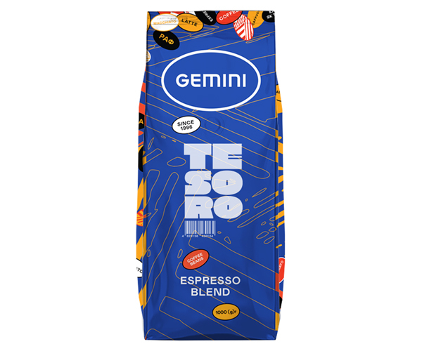 Кава Gemini Espresso Tesoro у зернах 1 кг - фото-1