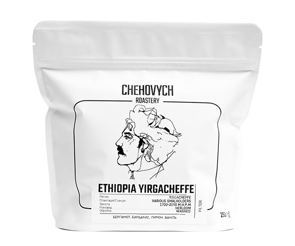 Кава Chehovych Ethiopia Gr.2 Yirgacheffe Filter у зернах 250 г - фото-1