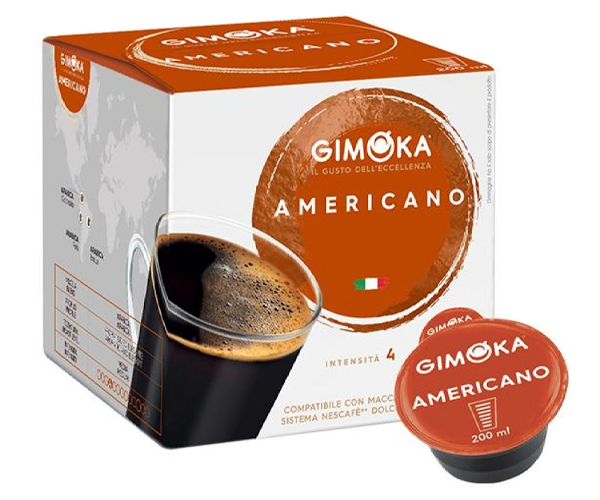 Кава в капсулах Gimoka Dolce Gusto Americano - 16 шт. - фото-2