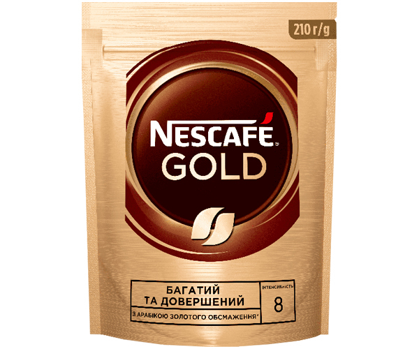 Кава Nescafe Gold розчинна м/в 210 г - фото-1