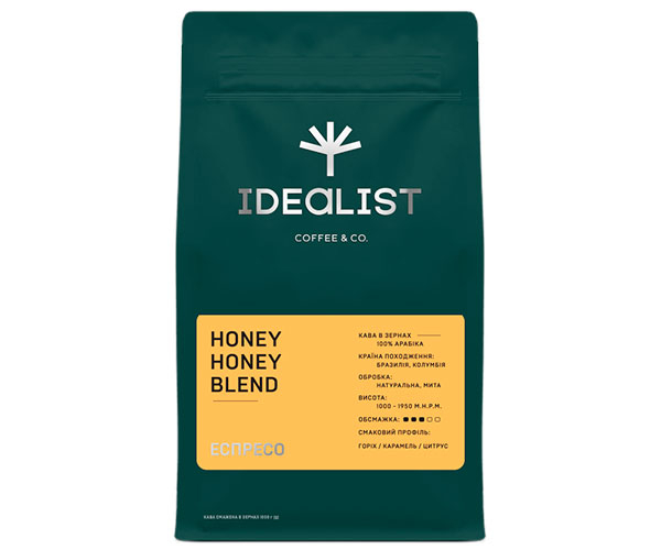 Кофе IDEALIST COFFEE & CO. Honey Honey в зернах 1 кг