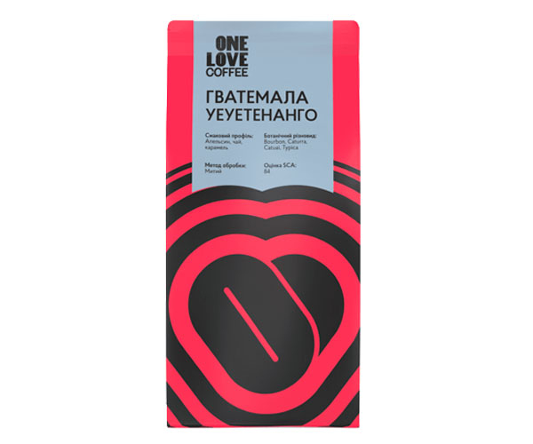 Кофе ONE LOVE Guatemala Huehuetenango espresso в зернах 1 кг