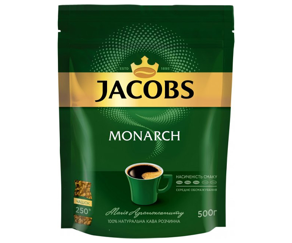 Кофе Jacobs Monarch растворимый м/у 500 г - фото-1