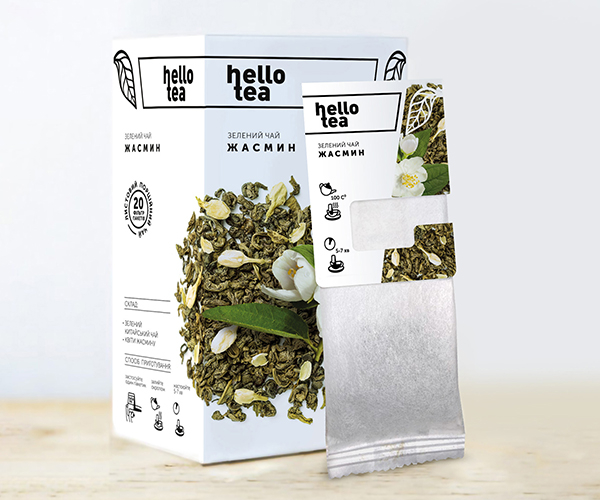 Зелений чай Hello Tea Жасмин фільтр-пак 20 шт - фото-2