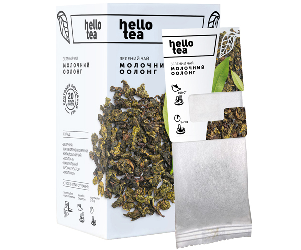 Зелений чай Hello Tea Молочний Оолонг фільтр-пак 20 шт - фото-1