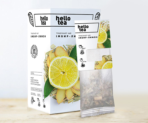 Травяной чай Hello Tea Имбирь Лимон фильтр-пак 20 шт - фото-2