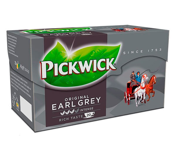 Чорний чай Pickwick Earl Grey у пакетиках 20 шт - фото-1