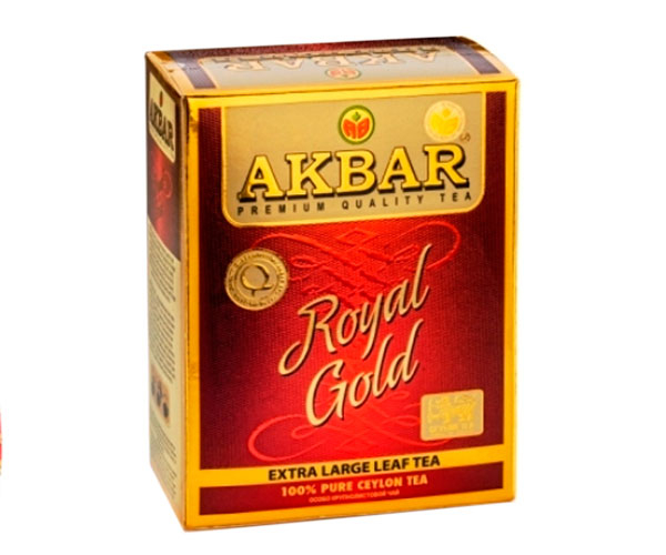 Чорний чай Akbar Royal Gold 80 г - фото-1
