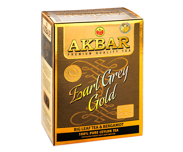 Чорний чай Akbar Gold Earl Grey 80 г - фото-1