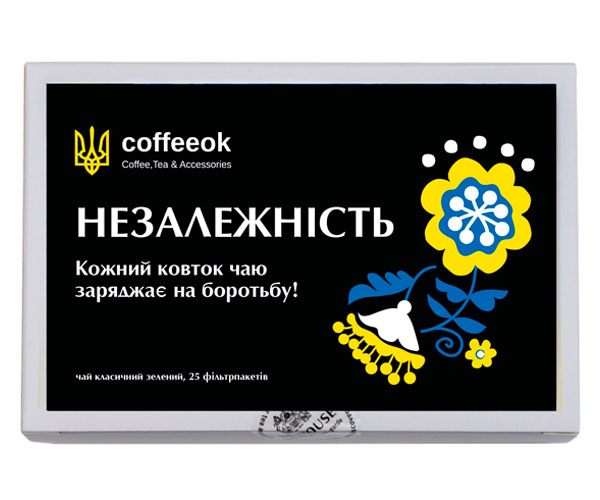 Зелений чай Coffeeok Незалежність у пакетиках 25 шт - фото-2