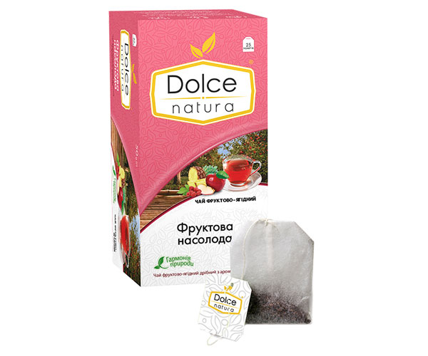 Фруктовий чай Dolce Natura Фруктова Насолода в пакетиках 25 шт - фото-1