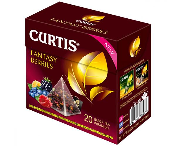 Черный чай Curtis Fantasy Berries в пирамидках 20 шт - фото-2