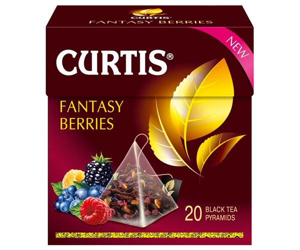 Черный чай Curtis Fantasy Berries в пирамидках 20 шт - фото-1