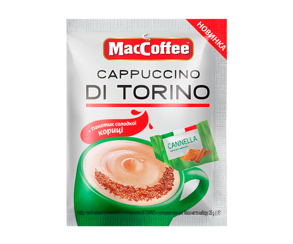 Кофе MacCoffee Cappuccino Di Torino Корица 10 шт - фото-2