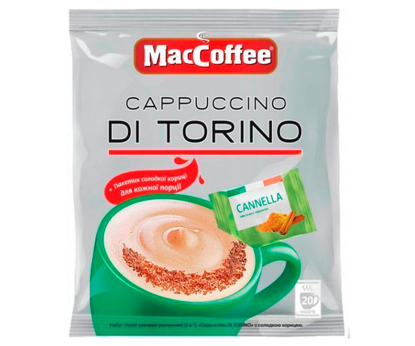 Кава MacCoffee Cappuccino Di Torino Кориця 20 шт - фото-1