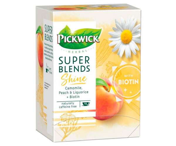 Травяной чай Pickwick Super blends shine в пакетиках 15 шт фото