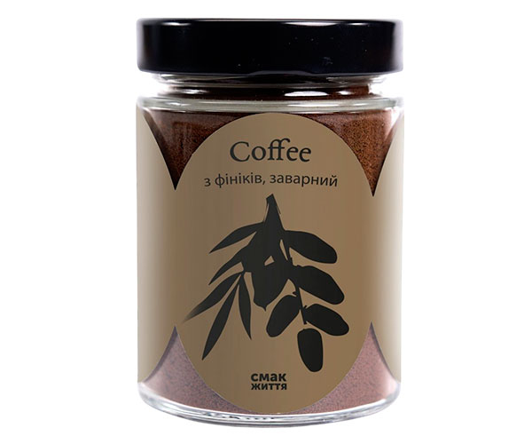 Напиток Смак Життя Травяной кофе с фиников крепкий 200 г