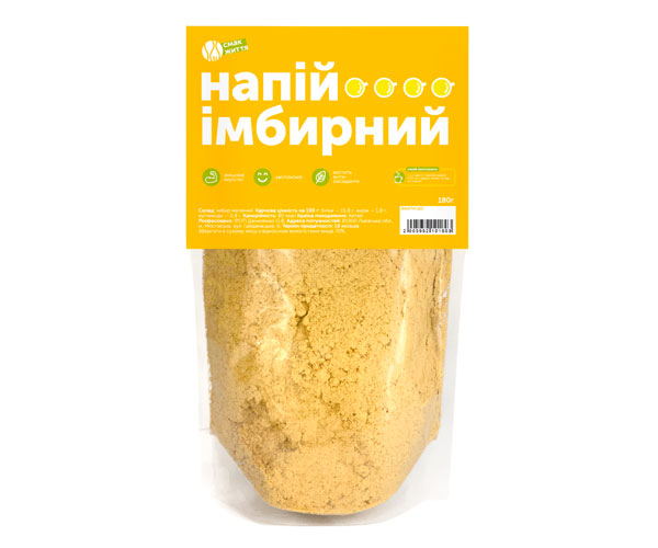 Трав'яний чай Смак Життя Імбирний 180 г - фото-1