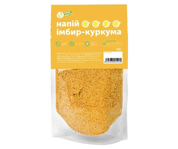 Травяной чай Смак Життя Имбирь-куркума 50 г
