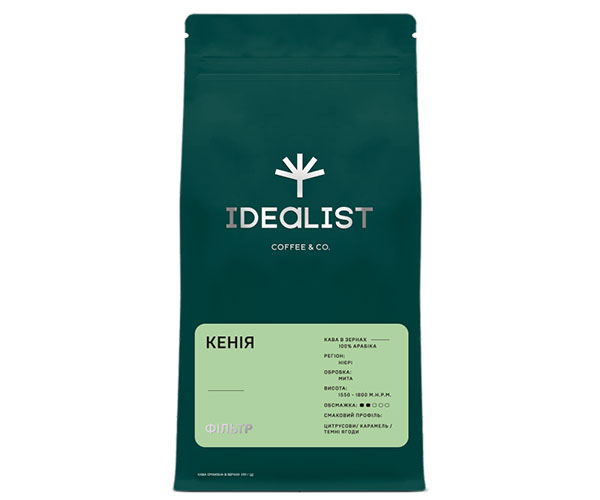 Кофе IDEALIST COFFEE & CO. Кения filter в зернах 250 г