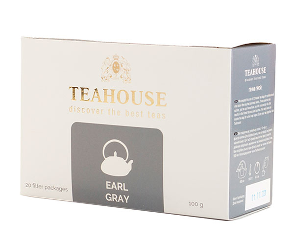 Чорний чай Teahouse Граф Грей у пакетиках 20 шт - фото-1