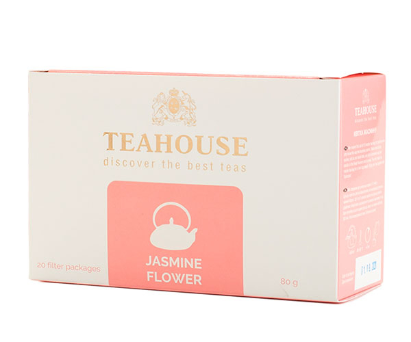 Зелений чай Teahouse Квітка жасмину в пакетиках 20 шт - фото-1