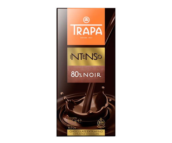 Чорний шоколад Trapa Intenso 80% 175 г - фото-1