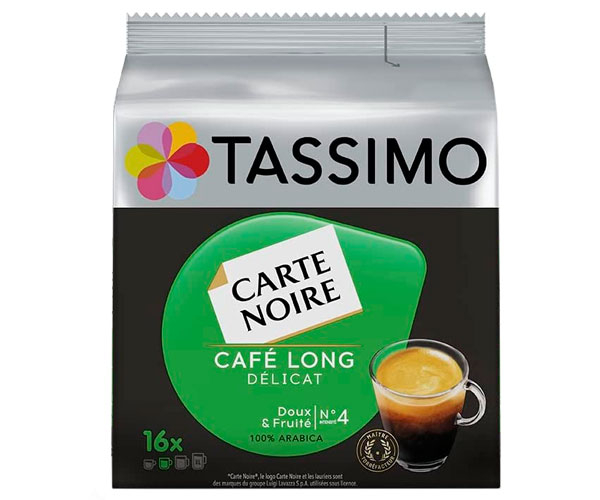 Кава в капсулах Tassimo Carte Noir Cafe Long Delicate 16 шт - фото-1