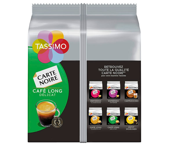 Кава в капсулах Tassimo Carte Noir Cafe Long Delicate 16 шт - фото-2