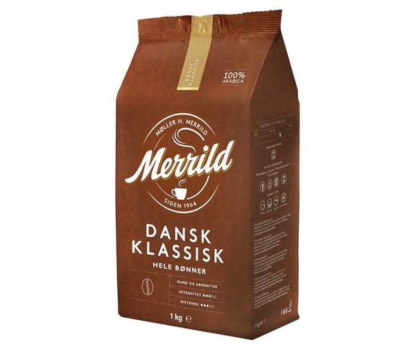 Кава Merrild Dansk Klassisk у зернах 1 кг - фото-2