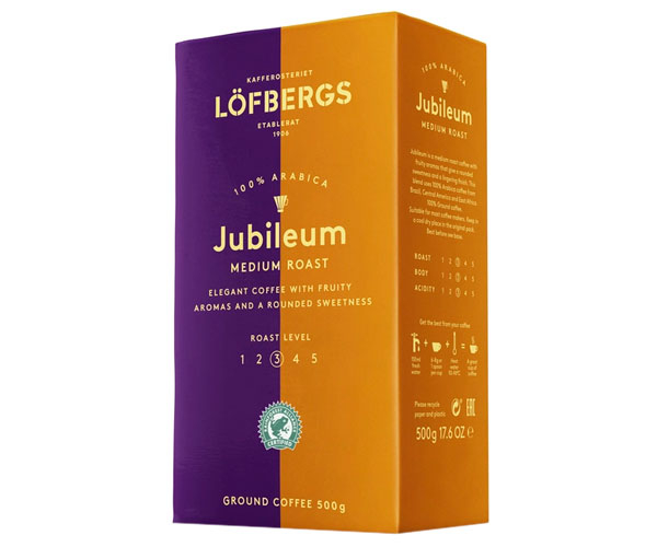 Кофе Lofbergs Jubileum Medium молотый 500 г фото